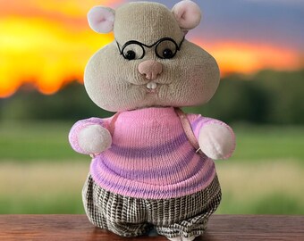 Handmade Plush Soft Toy – One of a Kind Collectible Plush – Art Plush Animal – Gift for Kids 6+ or Adults