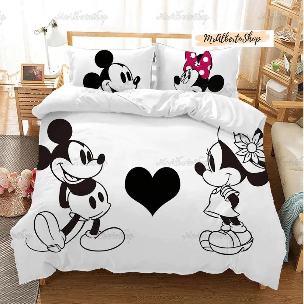 Discover Disney paar Mickey und Minnie Bettbezug  Set, Disney Bettbezug