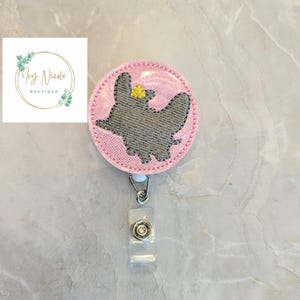 Flying Elephant Inspired Badge Reel, Character  Inspired Badge Reel, Nurse Badge Reel, Nurse Gift, Teacher Lanyard, Teacher gift,