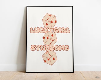 Síndrome de la chica afortunada, decoración de pared moderna