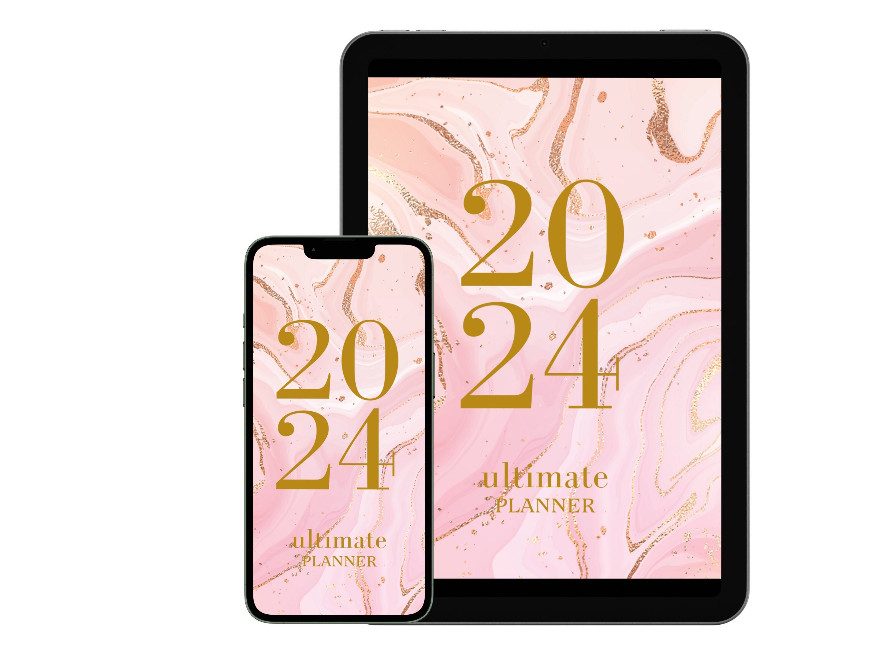 Girly 2024 Digital Planner - Etsy