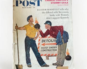 Magazyn „Saturday Evening Post” z 8 marca 1958 r. Charlie Chaplain