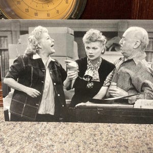 I Love Lucy Film Still Postkarte Lucille Ball Schwarz und Weiß 6x4 Hollywood Kino 195 Fernsehsendungen
