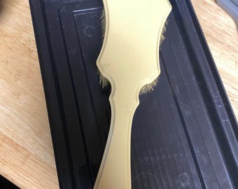 Vintage Vanity Hair Brush Ornate Ivory Colored