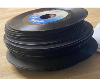 Lote a granel de discos de vinilo de 45 RPM, decoración vintage, artesanías, Billy Idol, Rolling Stones, 7 pulgadas