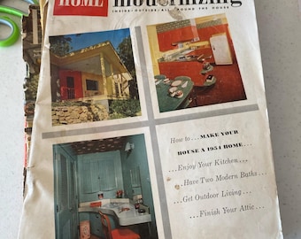 Vintage Home Modernizing Magazine Spring Summer 1954 MCM Midcentury Decorating