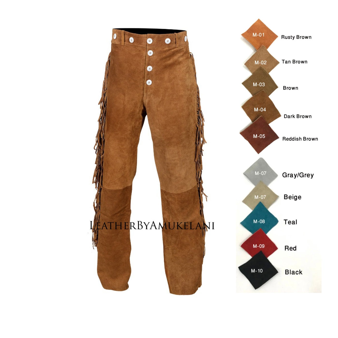 Deer Leather Pants