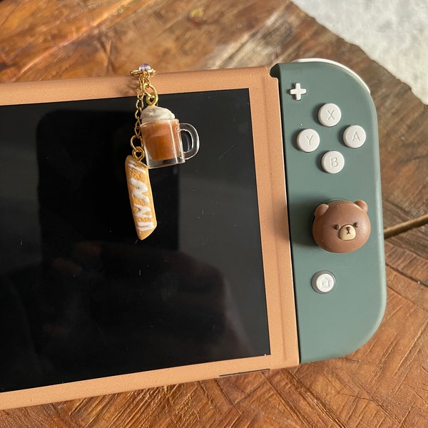 Snickerdoodle, scented coffee charms, Nintendo switch charm, steam deck, charm, mushroom