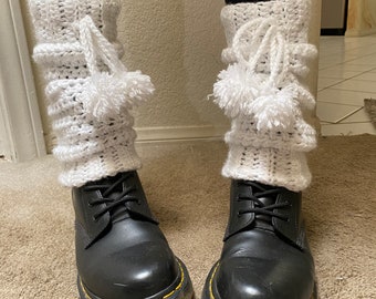 handmade crochet leg warmers