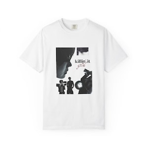 Kpop Jhope BTS Unisex Garment-Dyed T-shirt, Killing It Girl Graphic Tee, Bangtan Boys J-Hope Fan Tee, Music Concert Shirt, Korean Pop Merch,