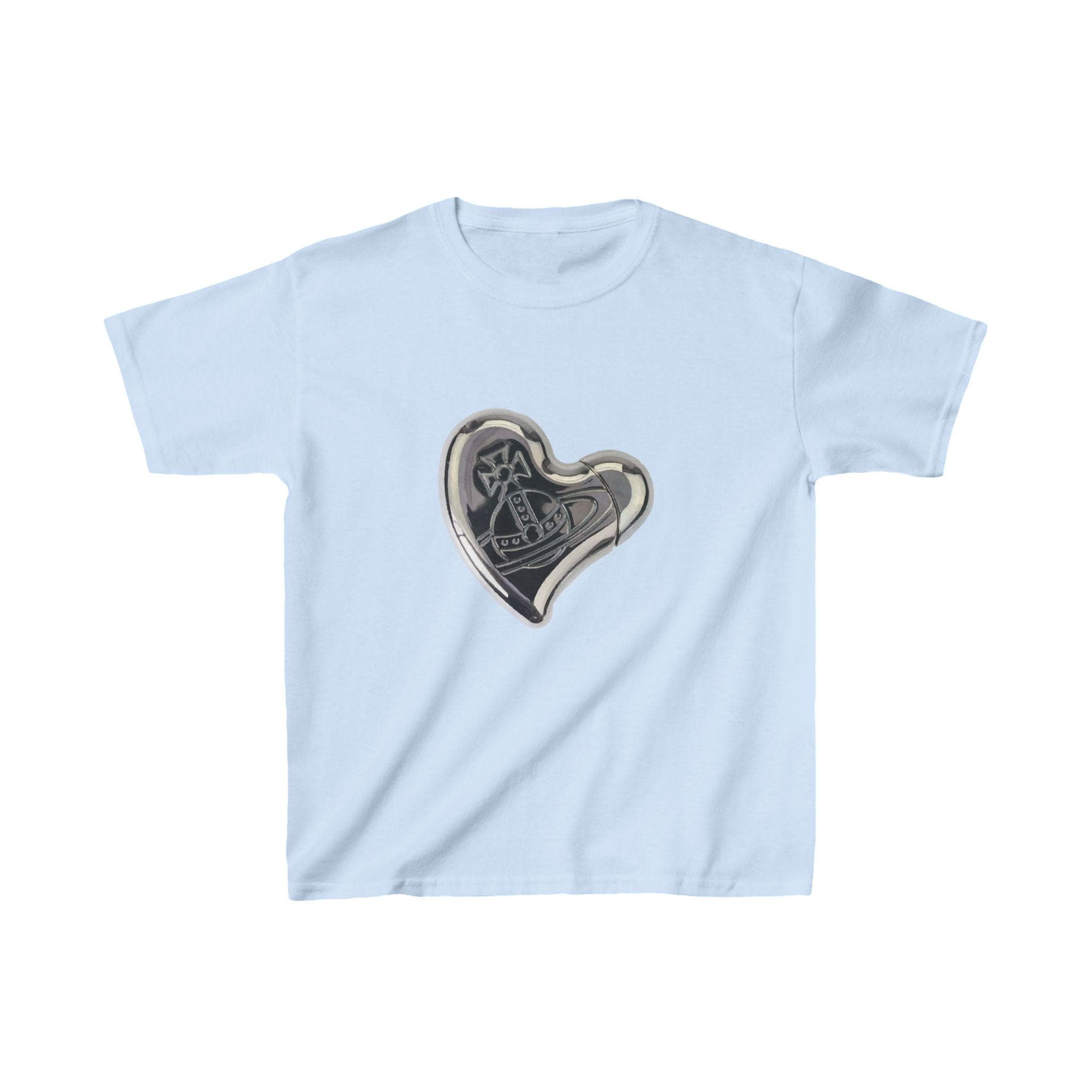 Vivienne Westwood Heart Baby Tee, Y2k Graphic Tee, Coquette Crop