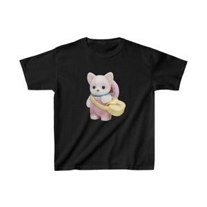 calico critter baby tee, y2k graphic tee, sylvanian family 90s baby tee, coquette crop top, infant tee image 4