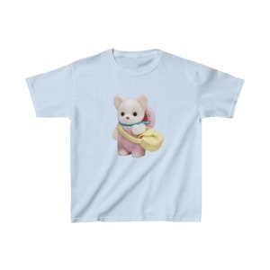 calico critter baby tee, y2k graphic tee, sylvanian family 90s baby tee, coquette crop top, infant tee image 6