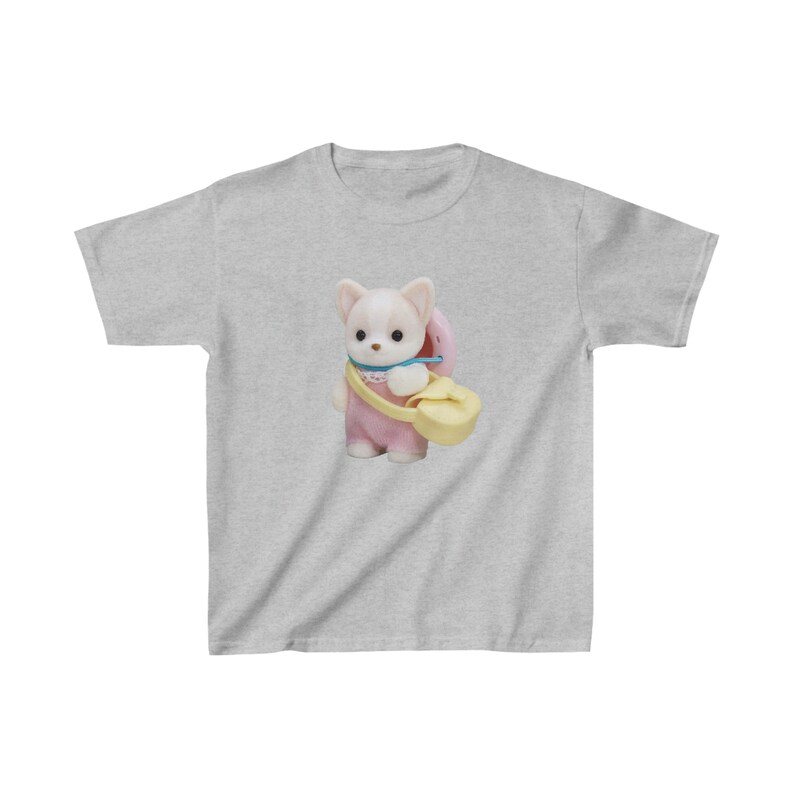 calico critter baby tee, y2k graphic tee, sylvanian family 90s baby tee, coquette crop top, infant tee image 5