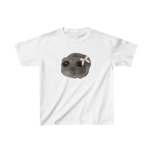 sad hamster baby tee, tiktok meme t-shirt, cute hamster shirt, y2k, coquette, vintage t-shirt, graphic tee, I&#39;m just a girl