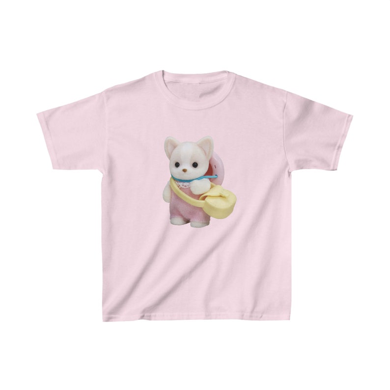 calico critter baby tee, y2k graphic tee, sylvanian family 90s baby tee, coquette crop top, infant tee image 7