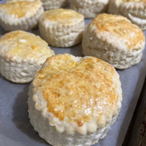10 Jumbo Buttermilk Biscuits: Fluffy, Homemade Delights for Every Meal - Baked with Love & Care!
