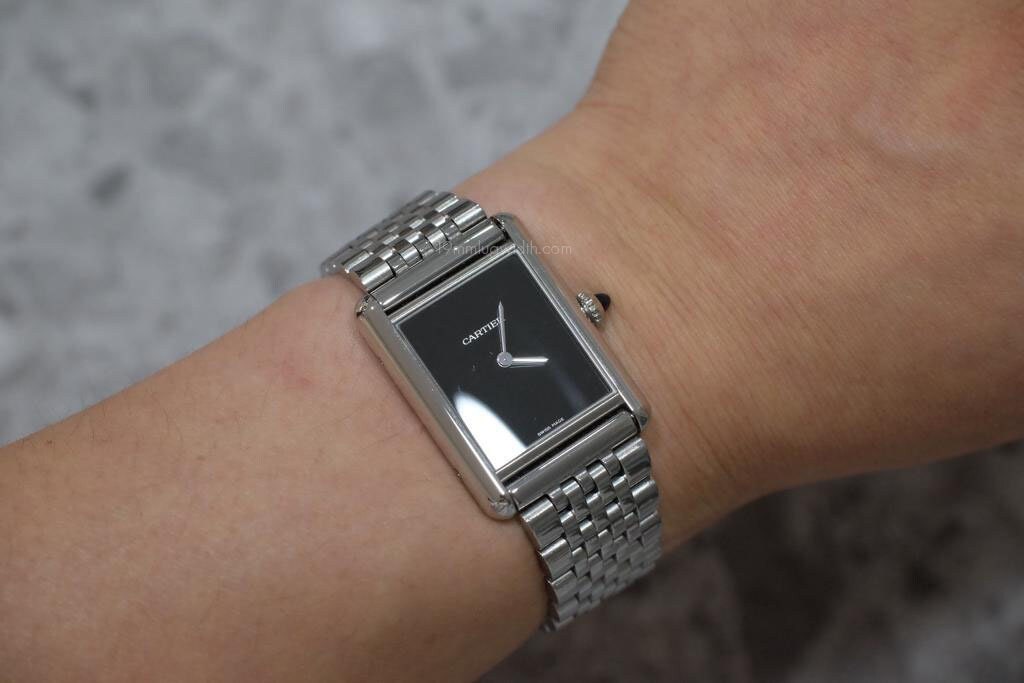 Cartier ステンレススチール リンクブレスレット 19mm Stainless Steel Seven Link Watch Bracelet: Quick Release - Etsy