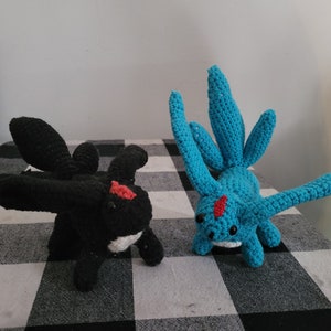 FFXIV Carbuncle Plush, Handmade Crochet Amigurumi, Final Fantasy 14 Fan Gift