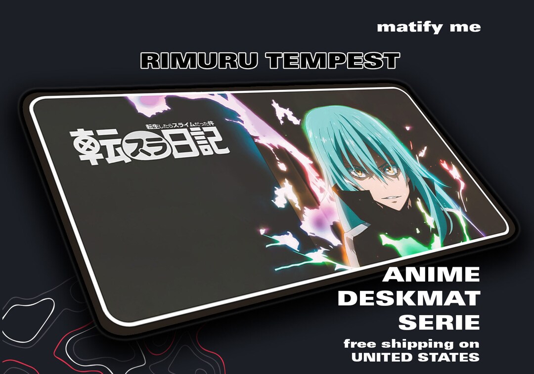 Premium Slime Rimuru Tempest Mousepad Rimuru Tempest Desk Mat Tensei ...