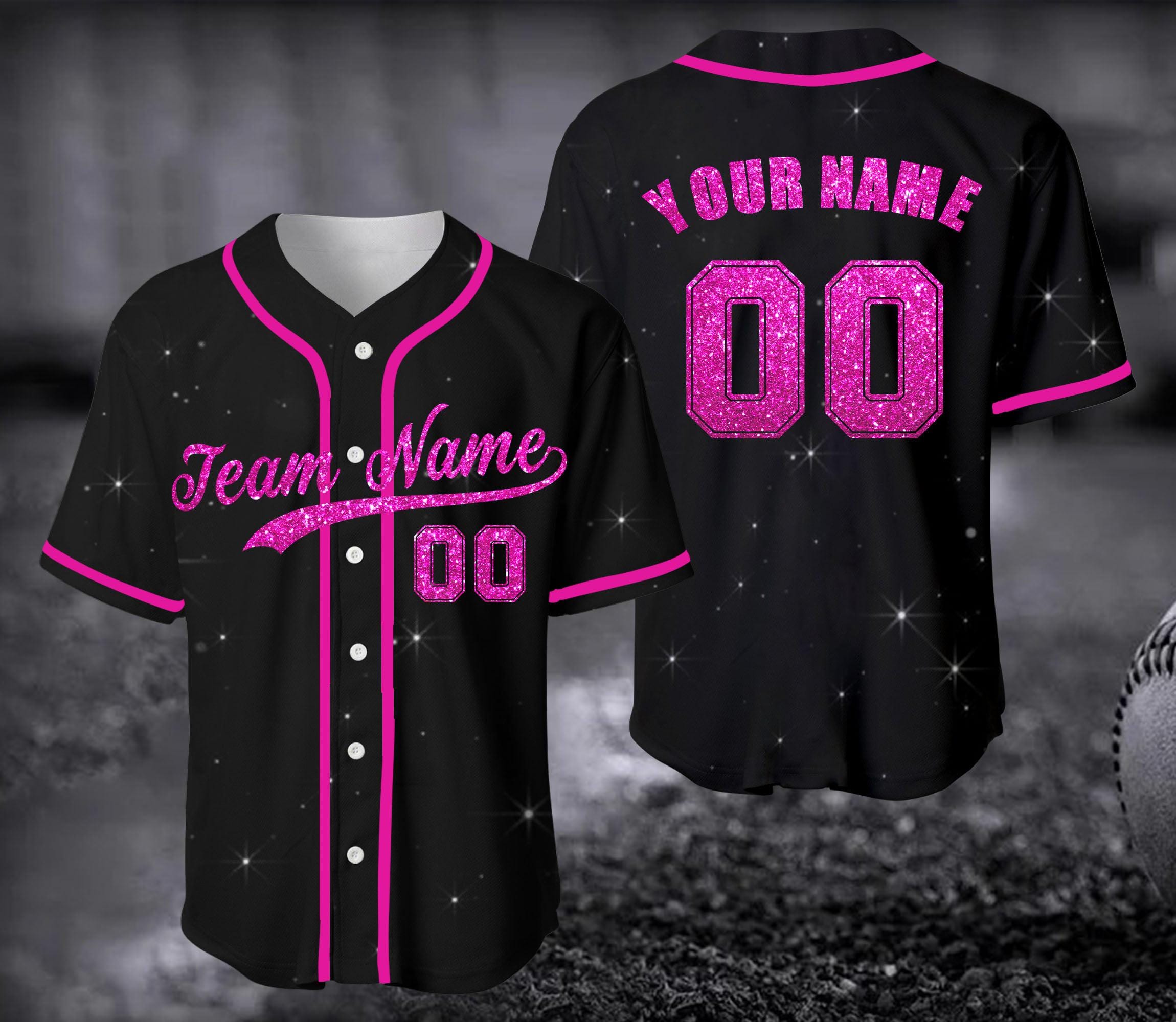 Discover Custom Fraud Glitter Baseball Jersey Personalized Color Baseball Shirt