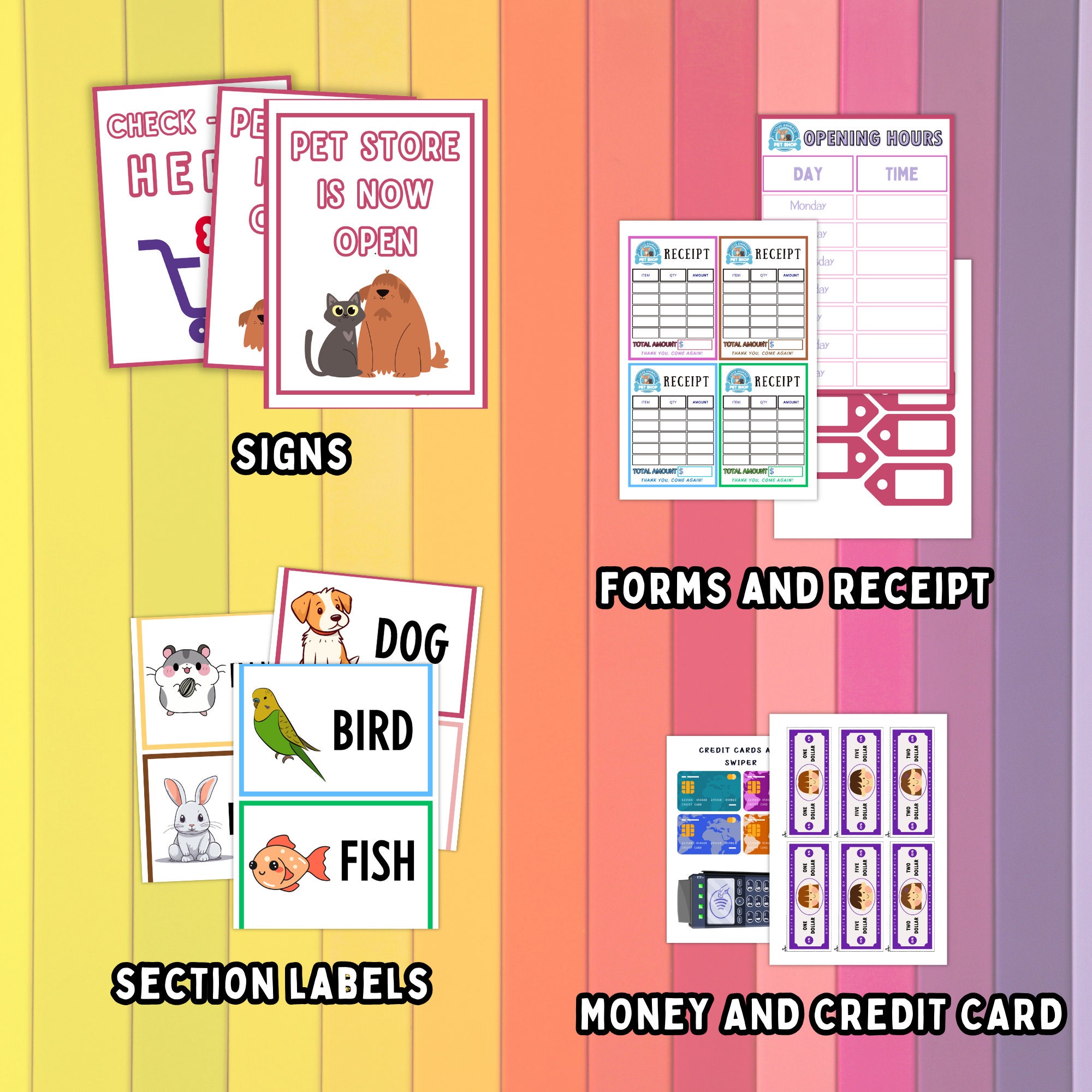 Pet Store Pretend Play Printables Ultimate Pretend Play Printables ...