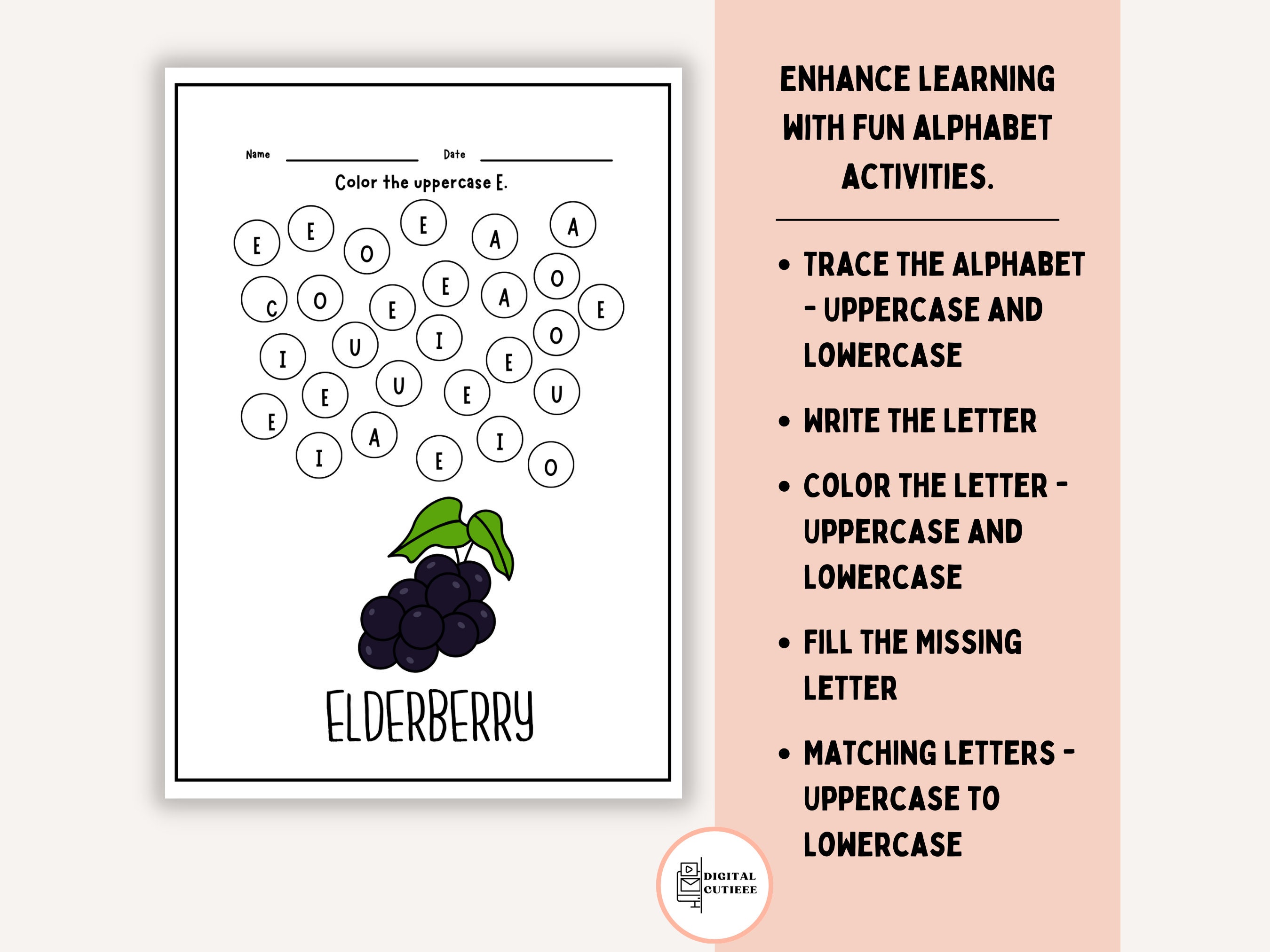 Alphabet Worksheets Preschool Printables for Kids Worksheets Preschool ...