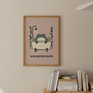 Frog in a Bath Bathroom Wall Art