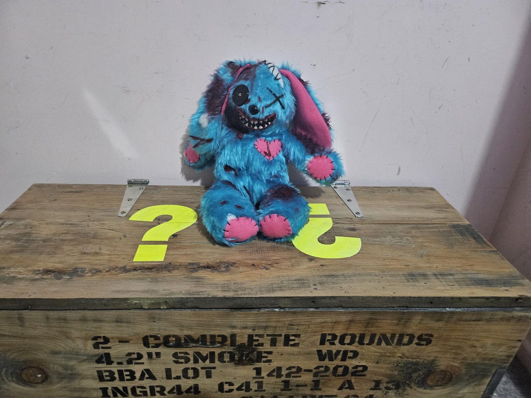 LAST ONE - COD Zombies Inspired Blue Bunny - Etsy