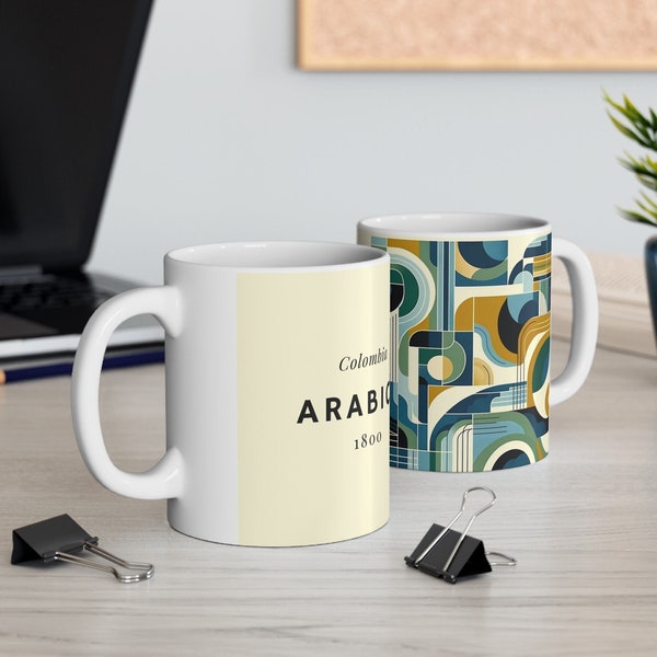 Moderne Kaffeetasse | Hochwertige Keramik | Stilvoll & Elegant | Täglicher Genuss | Geschenk | Kaffeereise - Arabica