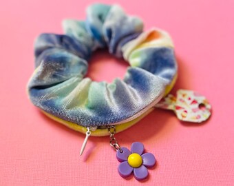 Tie Dye Scrunchie Purse: Zip Pouch, Accessory Storage