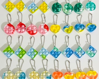 Mini Poppit Keychains Set for Four Friends