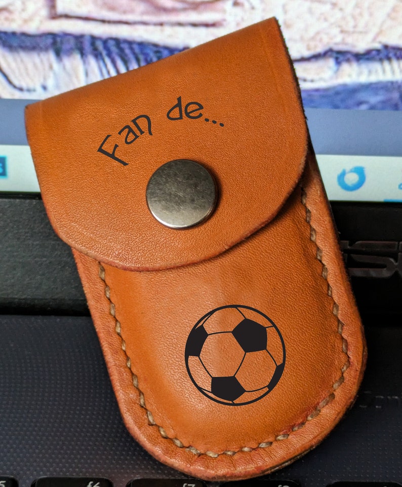 étui cuir pour clé USB, USB key leather image 6