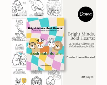 Printable Coloring Pages for Kids Positive Affirmation Coloring Book ...