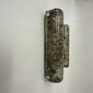 Conjunto de 2 candeeiros de parede / arandelas de murano Ice Glass de Kaiser Leuchten, década de 1970