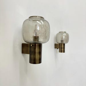 Limburg Glashutte wall lamps , 1970s
