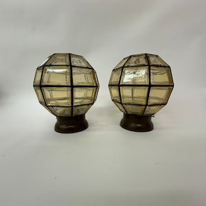 Set of 2 Limburg Glashutte Germany ceiling lamps , 1960’s