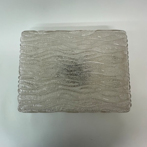 Grande candeeiro de parede de murano gelado por Kaiser Leuchten, Alemanha dos anos 1970