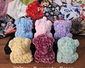 Crochet Gummy Bear Keychain Plushie