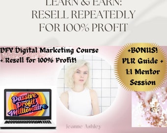 Passive Profit Millionaire Master Resell Rights -100% Profit, Done For You Digital Product, Passive Income Course, Updated + Bonus!