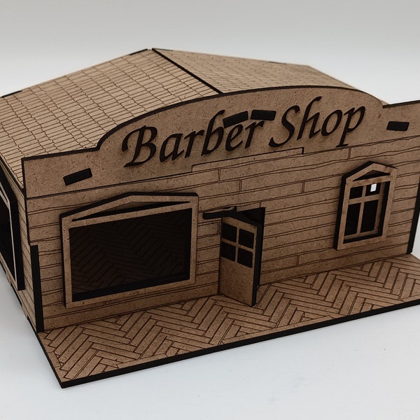 Wild West Terrain Tabletop D&D - Barber Shop