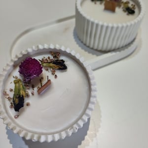 Soy candles, cement soy candle, aromatic soy candles, wedding candles, candles with dried flowers, wedding favors, guest details, scented candle