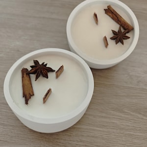 Soy candles, scented candle, cinnamon and apple, soy candles, soy candles, autumn, decorative candle, candle holders, resin