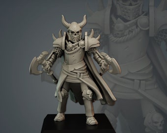 DnD Skeleton Berserker-  Dungeons And Dragons 5e / RPG Tabletop Miniature Enemy / Pathfinder Mini