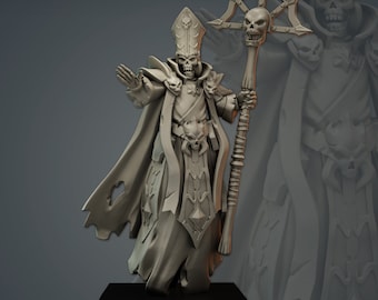 Elite Lich Sorcerer Skeleton Miniature - DnD/Pathfinder RPG Enemy