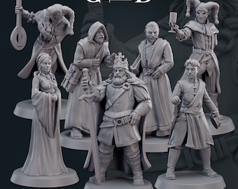 DnD Royal Family Bundle - Castle Lords Pack - Medieval RPG Tabletop Miniature Pack!