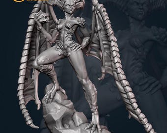 Female Demon - Lilith- RPG Tabletop Monster Mini! Suitable for DnD and many others!