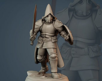 DnD Vanguard Swordman 2 -  Dungeons And Dragons 5e / RPG Tabletop Miniature Enemy / Pathfinder Mini