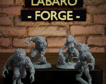 DnD Werewolf Pack - RPG Tabletop monster minis!