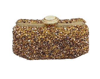 Evening Bag , Evening Clutch, Crystal Stone Bag, Fancy Tassel Clutch Bag, Dinner Luxury Clutch Purse